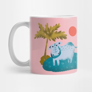 Cute blue hippopotamus Mug